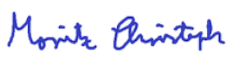 Unterschrift Moritz Christoph